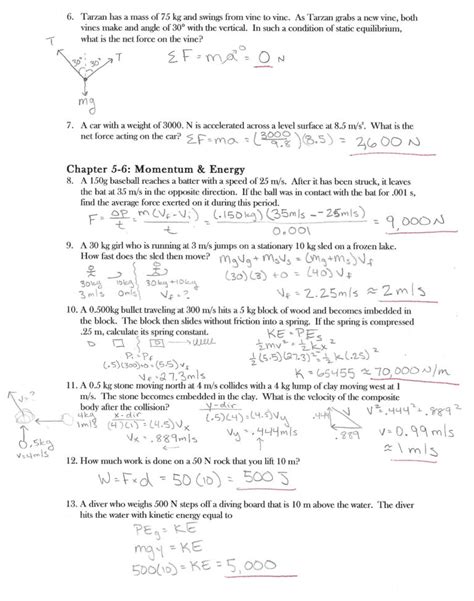 newton's second law problem solving worksheet answers physics classroom
